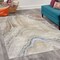 Ambesonne Marble Print Decorative Rug, Surreal Onyx Stone Surface Pattern Pale Blue Details Picturesque Art, Quality Carpet for Bedroom Dorm and Living Room, Cinnamon Beige Tan
